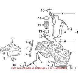 Audi Fuel Tank Strap - Center 80A201653A